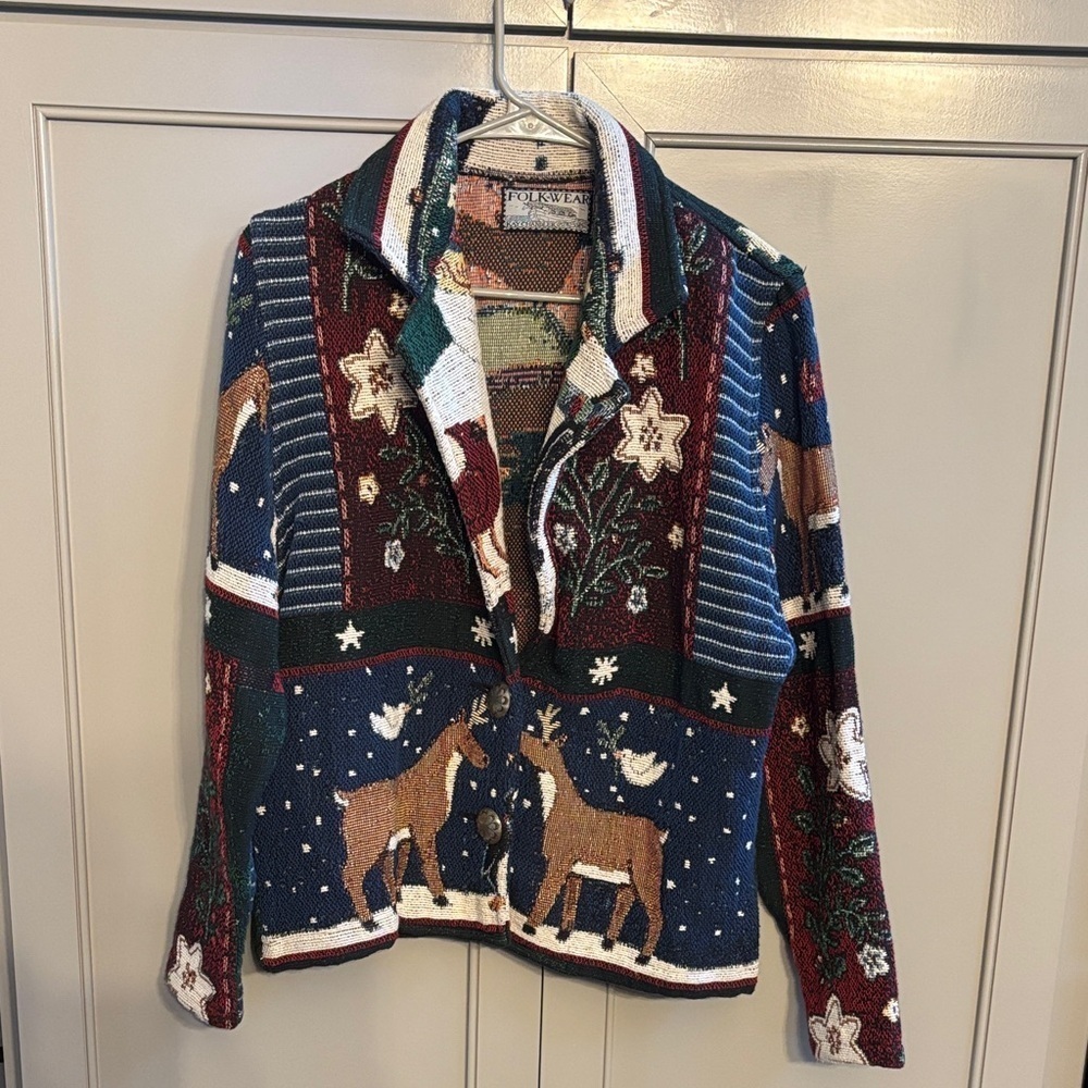 Vintage Christmas Cardigan large